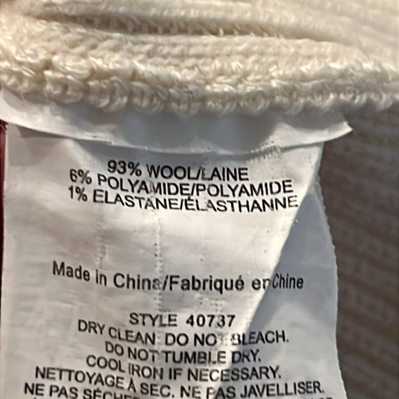 Tory Burch Ashley Ruffled Bell Sleeves Pullover Knit Sweater Wool Ivory - Picture 9 of 9